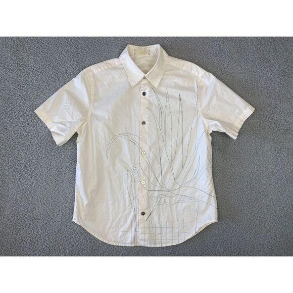 Rohka Other - Rohka Button Up Shirt Mens Small/Medium Abstract Embroidered